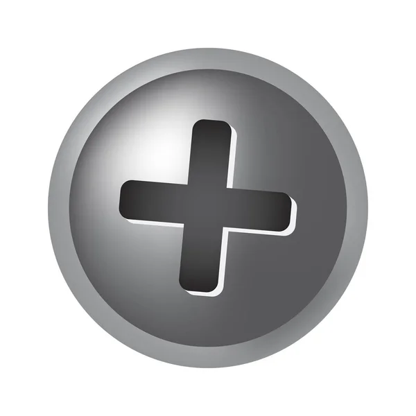 Tête de vis vecteur symbole icône conception . — Image vectorielle
