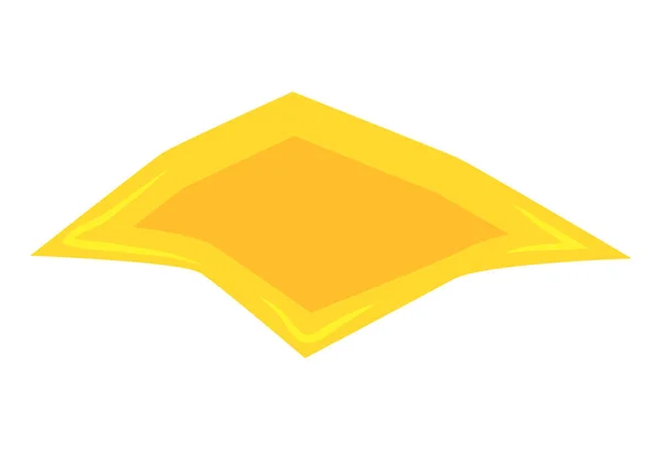 Kaas segment voor hamburger vector symbool pictogram ontwerp. — Stockvector