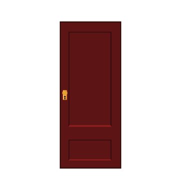 çizgi film kapı vektör simgesi simgesi tasarım. 