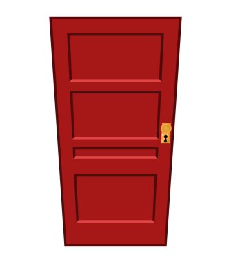 çizgi film kapı vektör simgesi simgesi tasarım. 