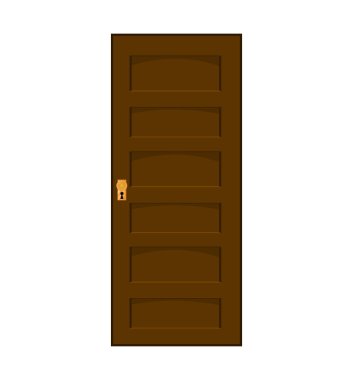 çizgi film kapı vektör simgesi simgesi tasarım. 