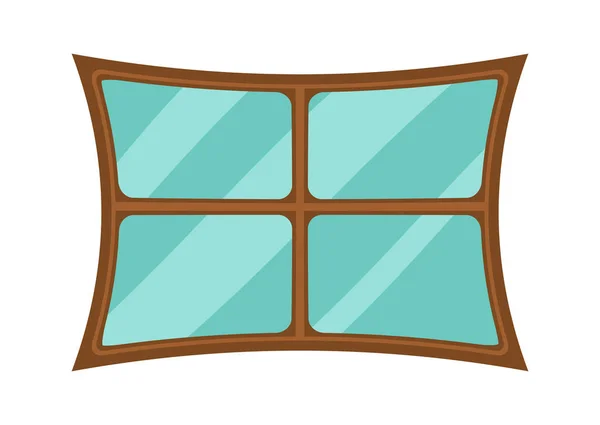 Fenster Cartoon Vektor Symbol Icon Design. — Stockvektor