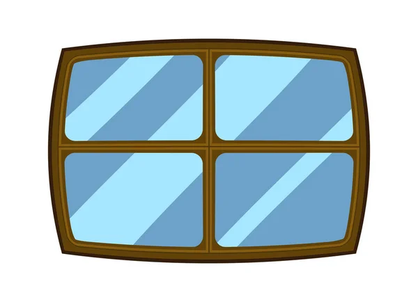 Window cartoon vector symbol icon design. — Stock Vector