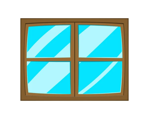 Fönster tecknade vektor symbol ikon design. — Stock vektor