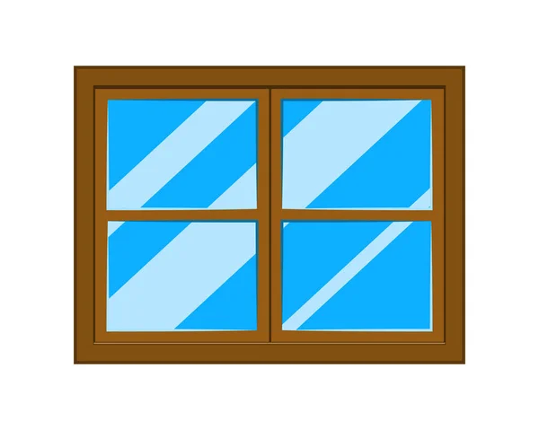 Window cartoon vector symbol icon design. — Stock Vector