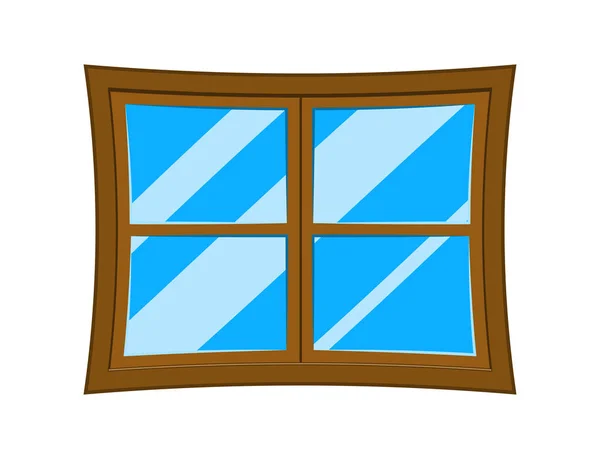 Fenster Cartoon Vektor Symbol Icon Design. — Stockvektor