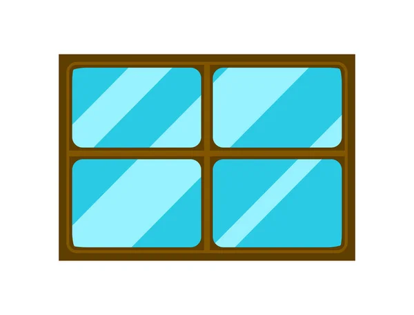 Fenster Cartoon Vektor Symbol Icon Design. — Stockvektor