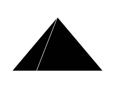 Mısır piramitleri sembol simge tasarım vektör