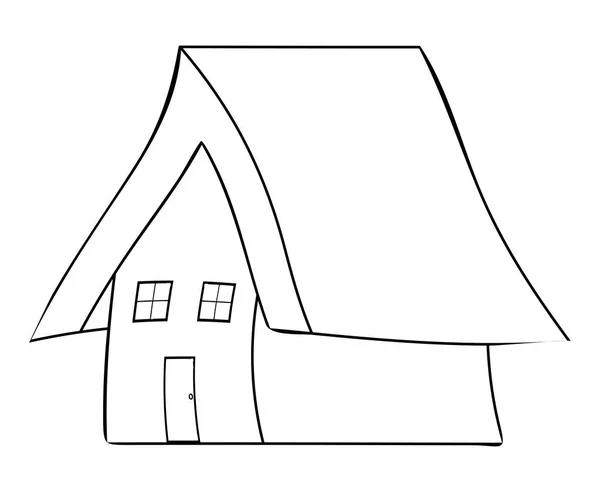House ikon web silhouette desain ikon simbol vektor . - Stok Vektor