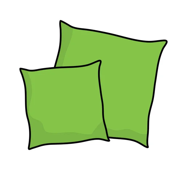 Poduszka wektor symbol ikona kreskówka. — Wektor stockowy