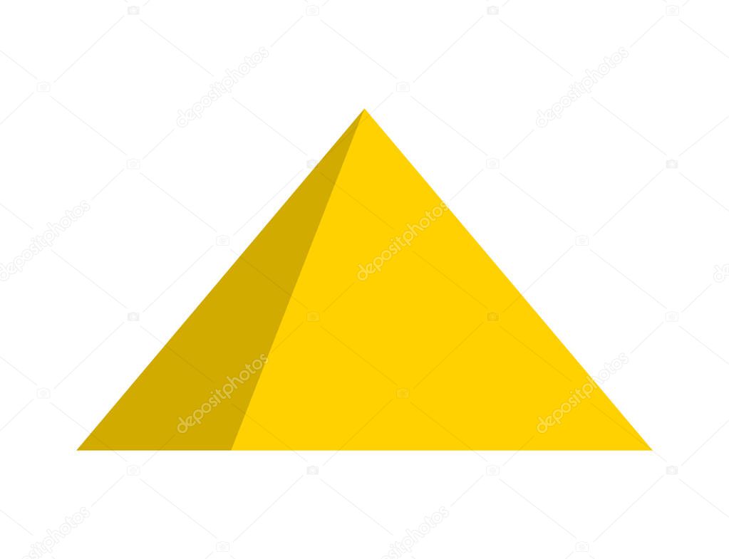 Egyptian pyramids vector symbol icon design. Beautiful illustration isolated on white backgroun