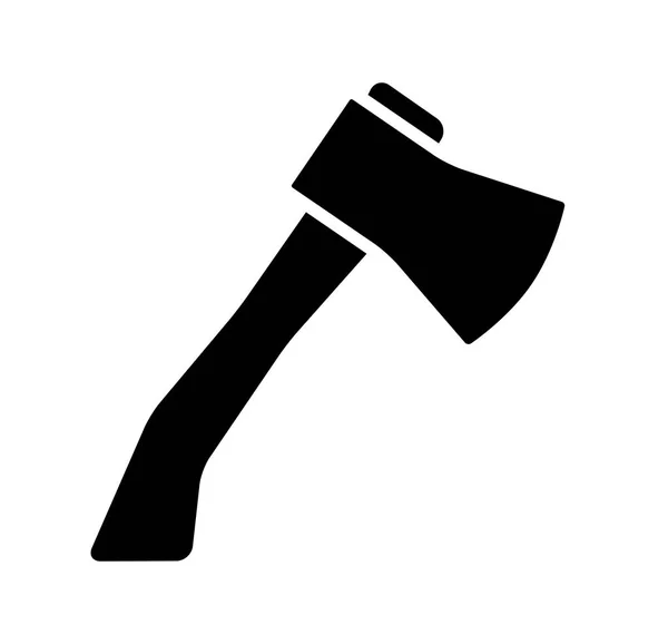 Cartoon ax, hatchet silhouette vector symbol icon design. — Stock Vector