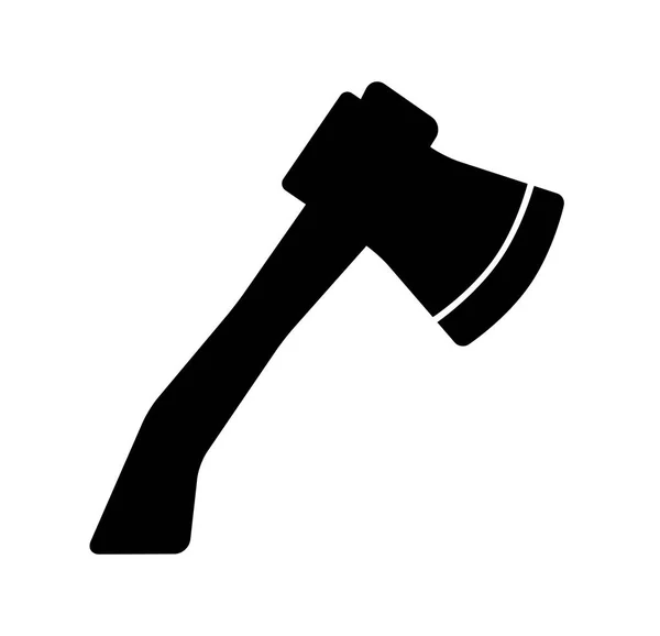 Kreskówka ax, topór sylwetka wektor symbol ikonę projektu. — Wektor stockowy