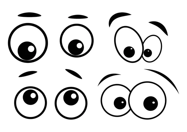 Disegno icona simbolo vettoriale occhi dei cartoni animati . — Vettoriale Stock