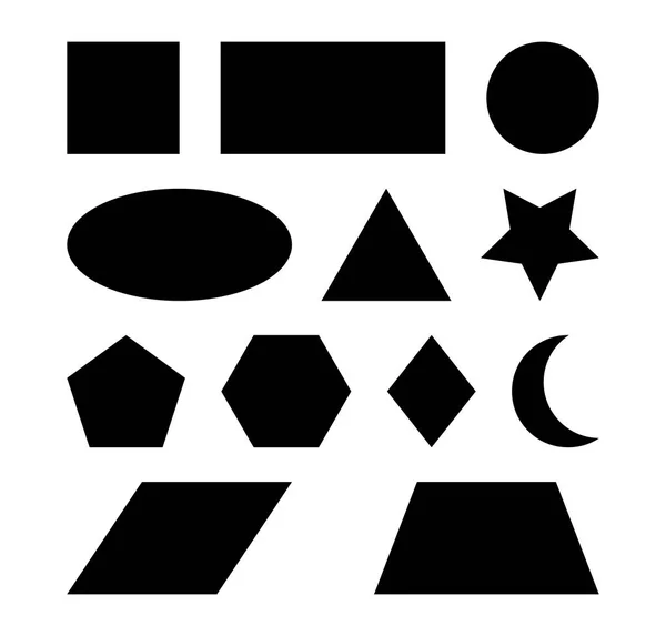 Formas geométricas símbolo vetor ícone design . —  Vetores de Stock