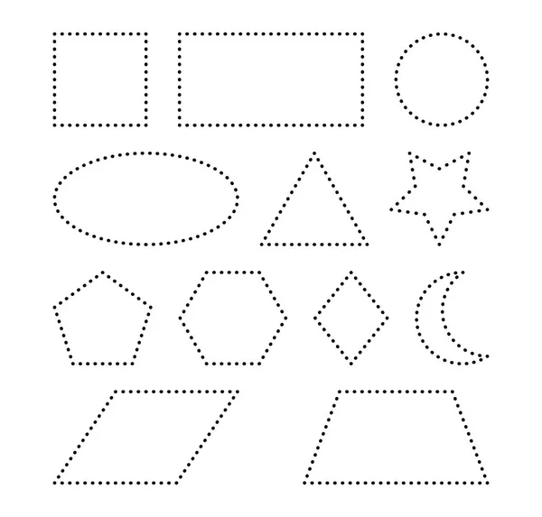 Geometrische Formen Vektor Symbol Icon Design. — Stockvektor