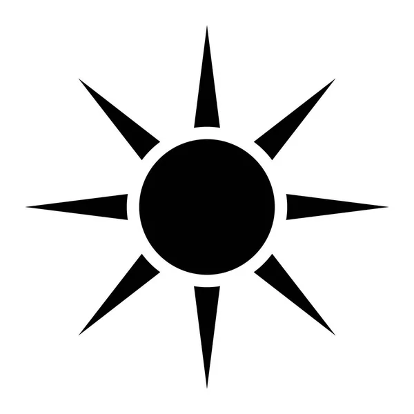Słońce sylwetka wektor symbol ikonę projektu. — Wektor stockowy