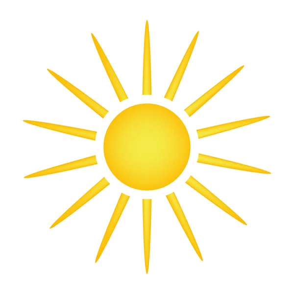 Сонячний векторний дизайн значка символу. Красива ілюстрація ізольована o — стоковий вектор