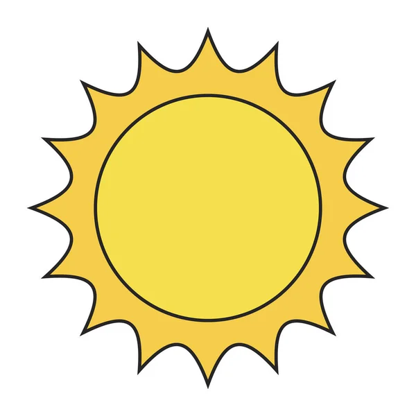 Icône de symbole vectoriel soleil design. Belle illustration isolée o — Image vectorielle