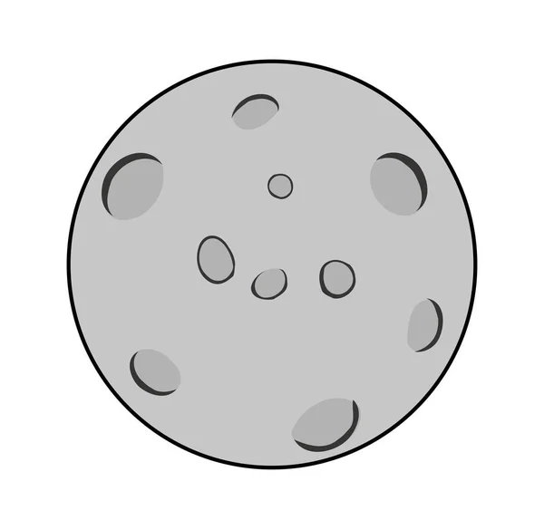 Dibujo animado luna vector símbolo icono de diseño . — Archivo Imágenes Vectoriales