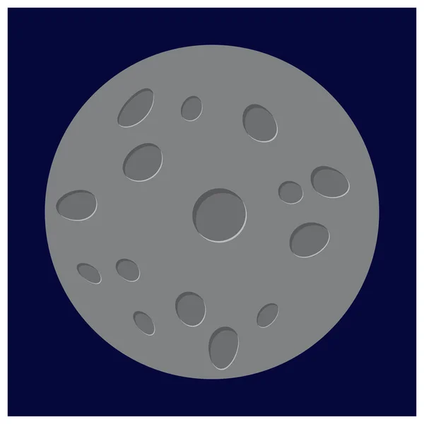 Dibujo animado luna vector símbolo icono de diseño . — Archivo Imágenes Vectoriales