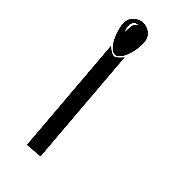 Match stick silhouette vector symbol icon design. — Stock Vector