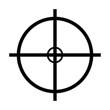 artı hedef vektör simgesi simgesi tasarım. 