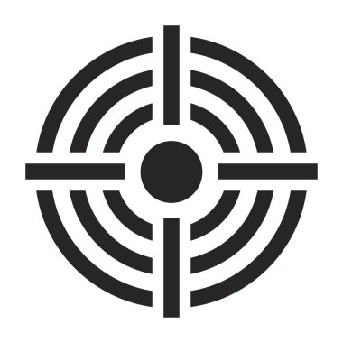 artı hedef vektör simgesi simgesi tasarım. 