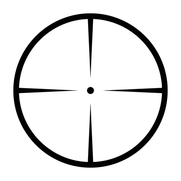 Diseño de icono de símbolo de vector objetivo de punto de mira . — Archivo Imágenes Vectoriales