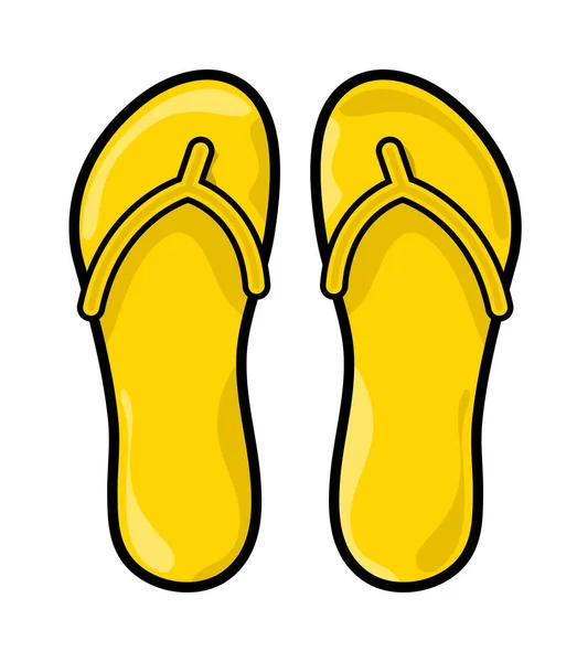 Flip flops, slippers vector symbol icon design. — Stock Vector