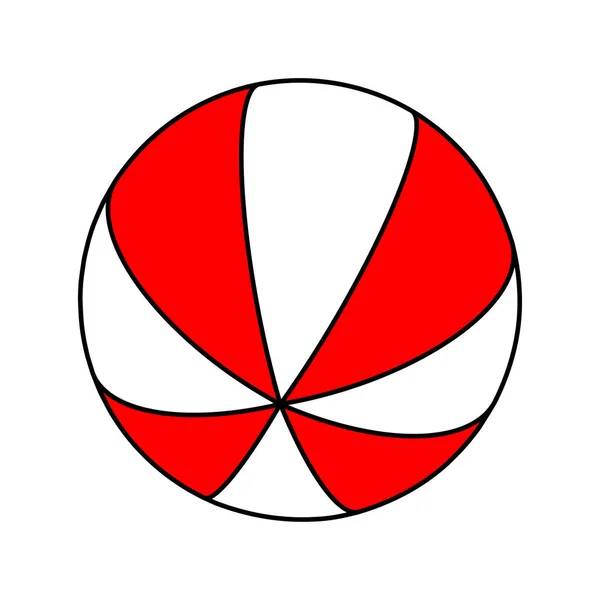 Strandbal vector symbool pictogram ontwerp. — Stockvector