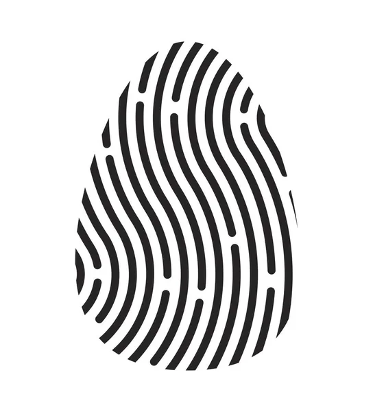Impressão digital logotipo vetor símbolo ícone design . — Vetor de Stock