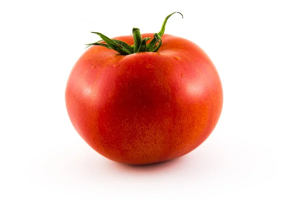 흰색 배경 사진에 고립 된 한 토마토 아름 다운 그림, 바 — 스톡 사진