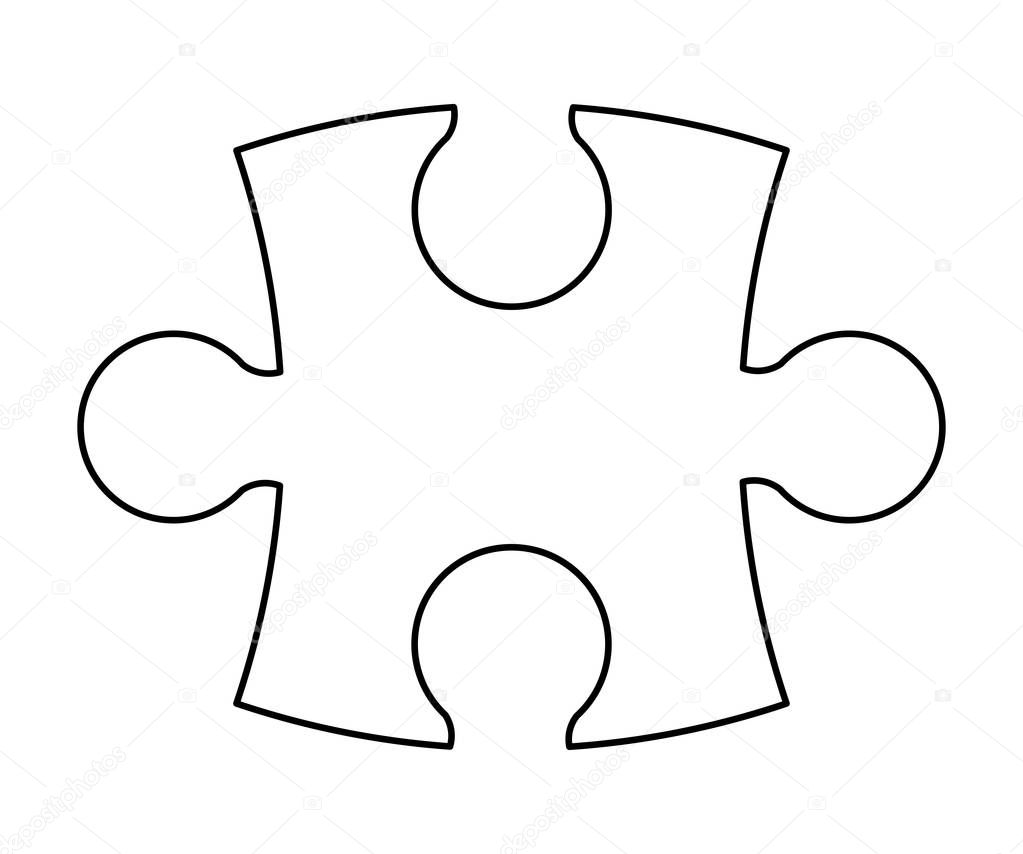 puzzle silhouette vector symbol icon design. 