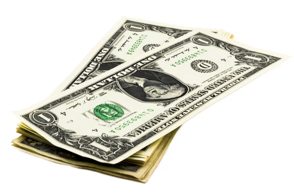 Dollar d'argent isolé sur fond blanc photo. Magnifique pictu — Photo