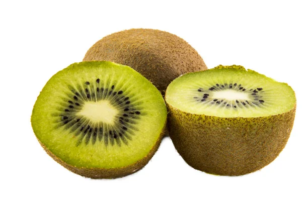 Kiwi fruta aislada sobre fondo blanco foto . —  Fotos de Stock