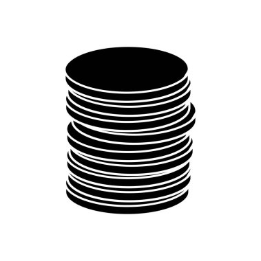 çizgi film sikke vektör simgesi simgesi tasarım.