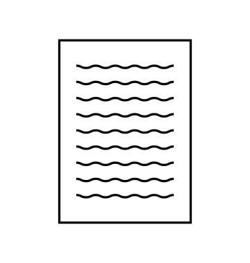 kağıt belge dosya web simge vektör simgesi simgesi tasarım. 