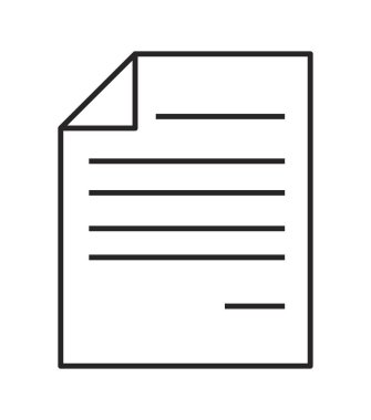 kağıt belge dosyası bükülmüş boynuz web simge vektör sembol simge d ile