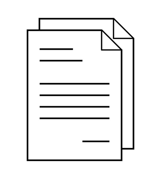Papier-Dokument-Datei mit gebogenem Horn Web-Symbol-Vektor-Symbol-Symbol d — Stockvektor
