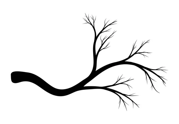 Branche silhouette vectoriel symbole icône conception — Image vectorielle