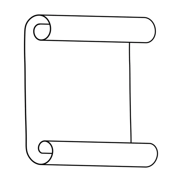 Przewijania konspektu sylwetka wektor symbol ikonę projekt papieru. Beaut — Wektor stockowy