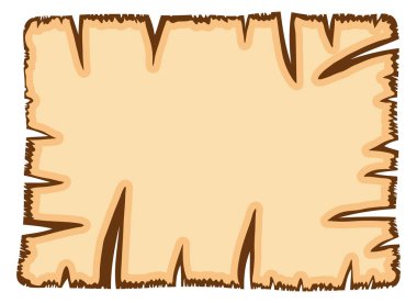 Eski parşömen kağıt, yırtık vektör simgesi simgesi tasarım. 