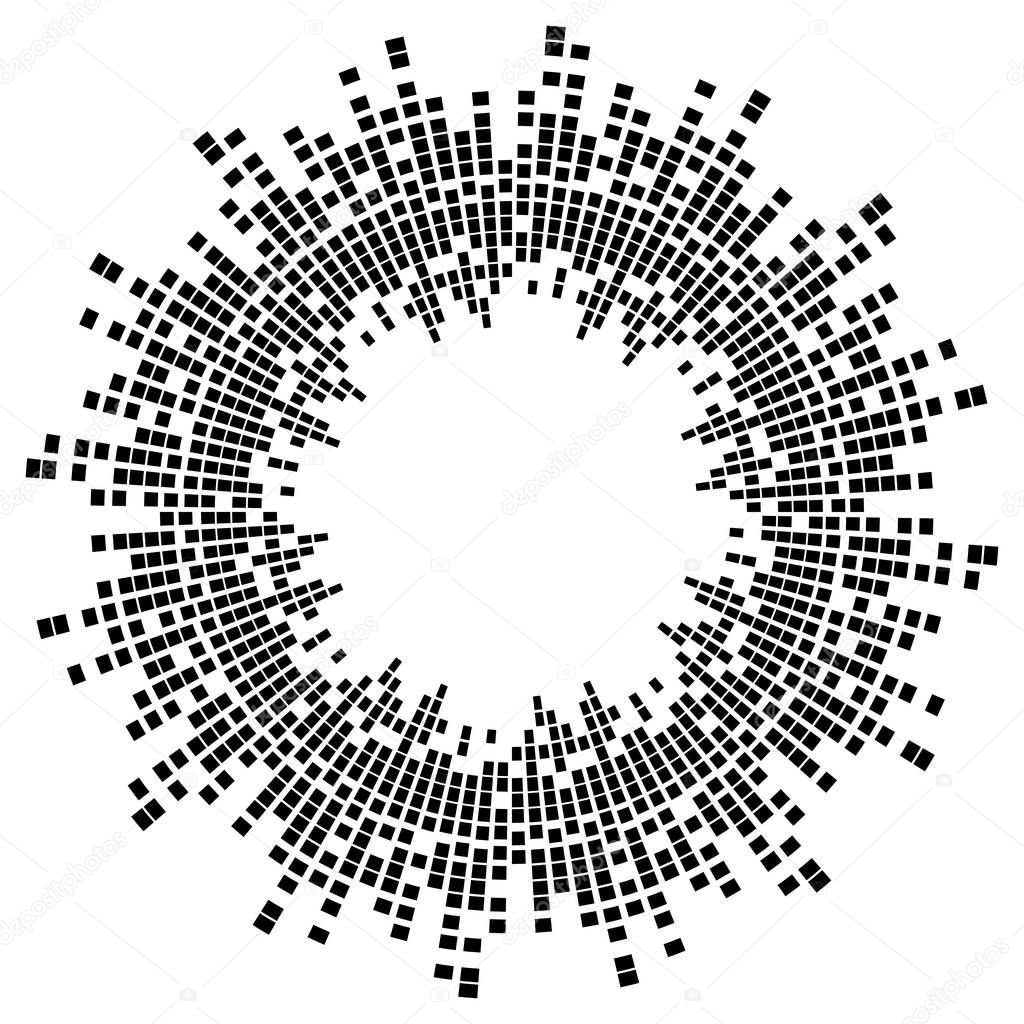 equalizer music sound wave circle vector symbol icon design. 