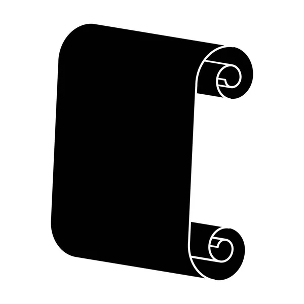 Papel rolagem silhueta vetor símbolo ícone design . —  Vetores de Stock
