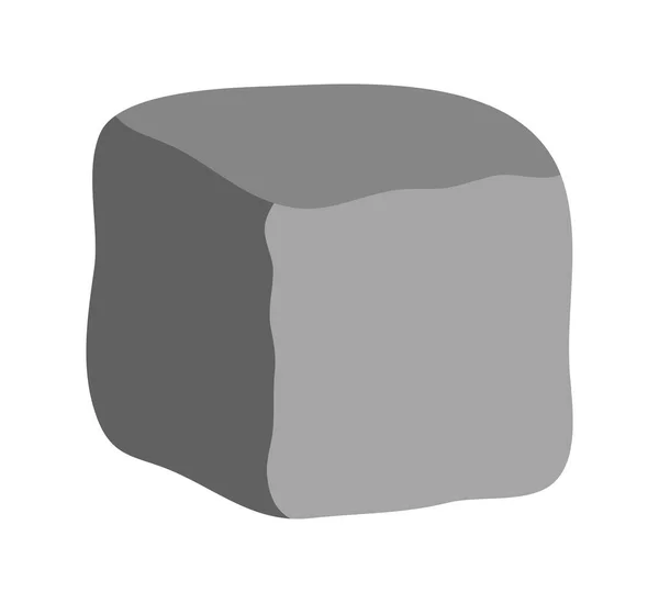 Bloque de piedra vector icono icono de diseño . — Archivo Imágenes Vectoriales