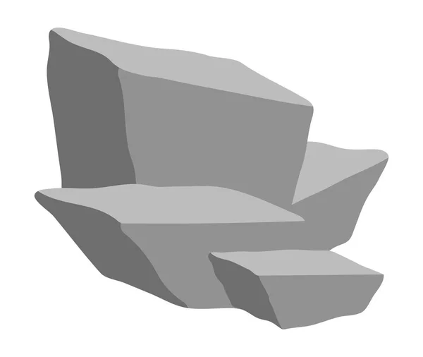 Stone heap vector symbol icon design. — Stock Vector