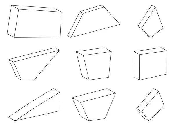 単純な石セット ベクトル シンボル アイコン デザイン — ストックベクタ