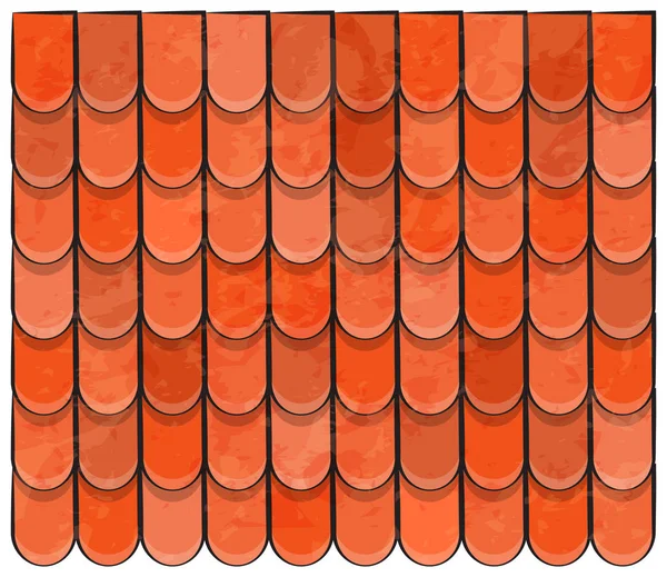 Tekstur atap ubin yang indah spanduk desain wallpaper ilustrasi - Stok Vektor