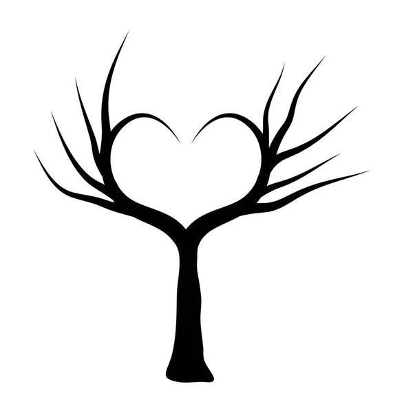 Árbol del corazón vector icono de diseño. Hermosa ilustración es — Vector de stock